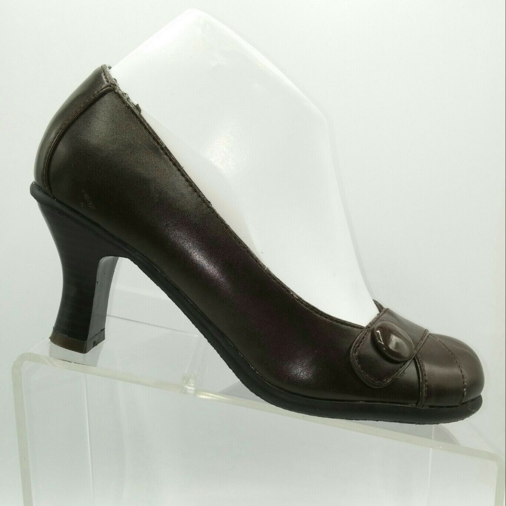 Candies 8 Babydoll Retro Heels Pumps Brown Brianna